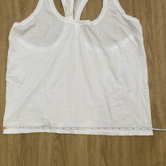 Fabletics Athletic Tank Top Racerback Scoop Neck Gym White Womens Size XXL/1X - Picture 4 of 5